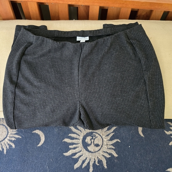 Jjill Black Ponte Checkered Leggins - Picture 3 of 5